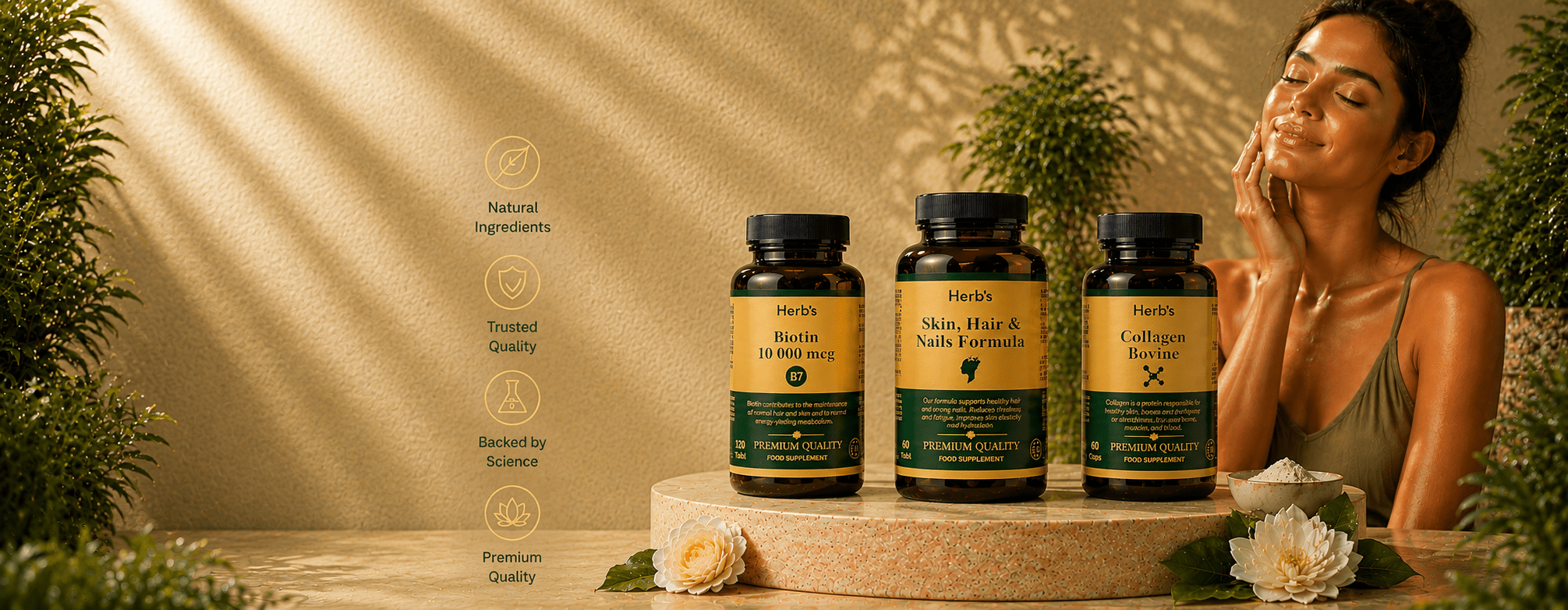 Beauty and self care banner background